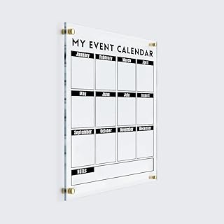 MONTH PLANNER Event Planner Wall Calendar - Dry Erase Board, Dry Erase Calendar, Monthly and Weekly Calendar, Transparent Calendar (14"x18", Colorful Package)