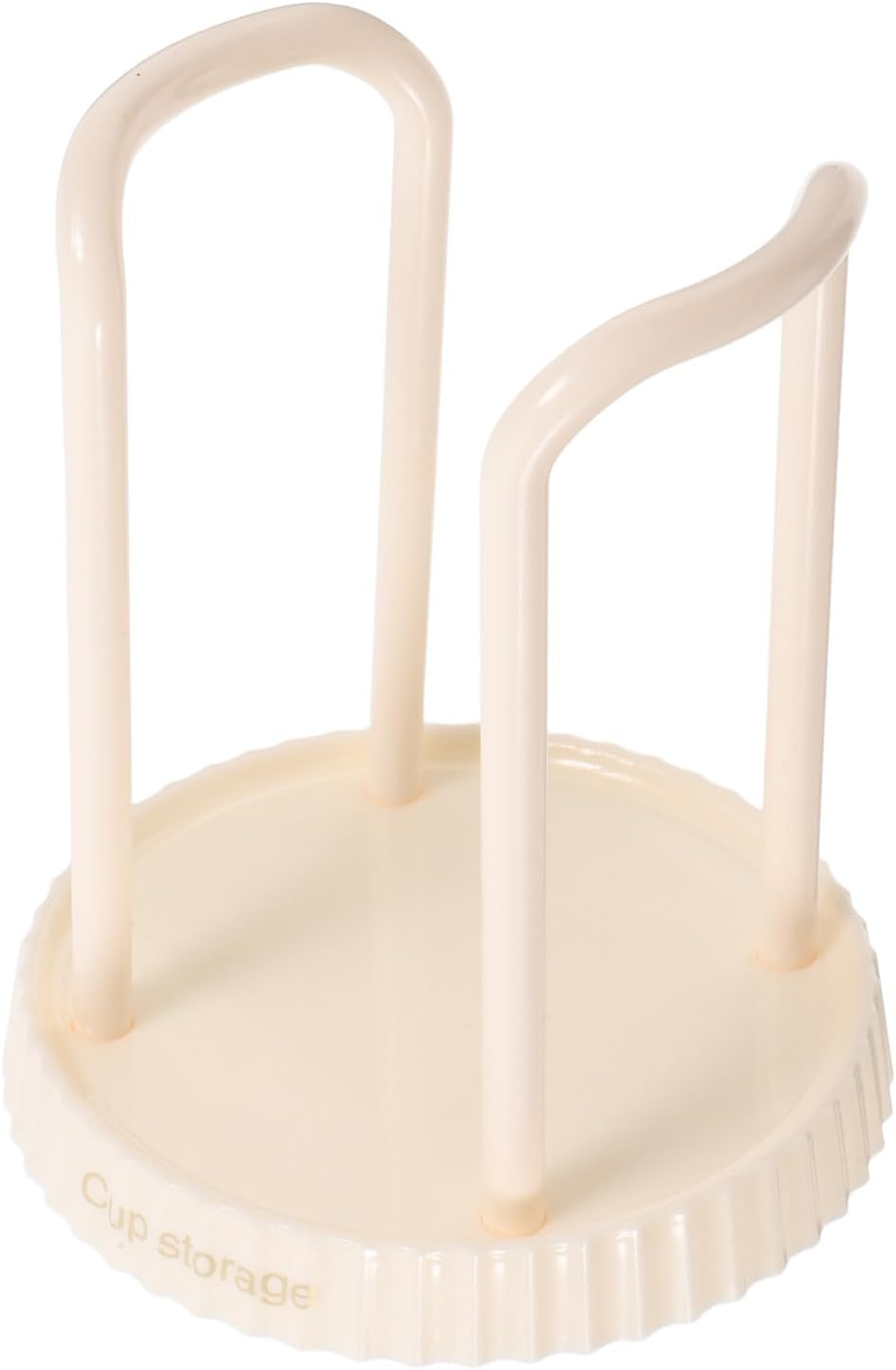Artibetter Tabletop Paper Cup Dispenser Rack Plastic Cup Holder Stand for Bathroom Countertop in Milky White