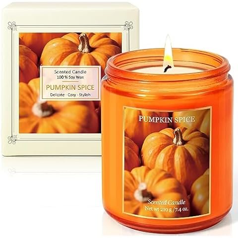 SCENTORINI Pumpkin Spice Scented Candle Cover