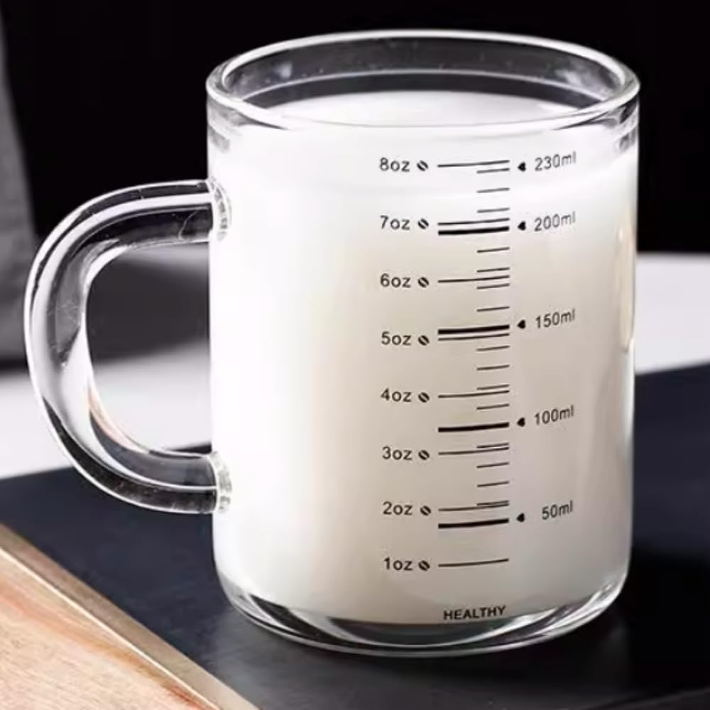 Amazon | ミルクカップ 計量カップ 耐熱ガラス コーヒー