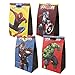 Gxhong 14pcs Sacchetti di Carta Kraft,Sacchetti Carta Supereroe Sacchettini Compleanno Bambini Sacchetti Carta Alimenti The Avengers Sacchetti Caramelle Compleanno Bambini(18 Adesivi Inclusi)