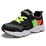 MAYZERO, scarpe da ginnastica unisex per bambini, da corsa e sport, per ragazzi e ragazze, Verde (Verde 1), 29 EU
