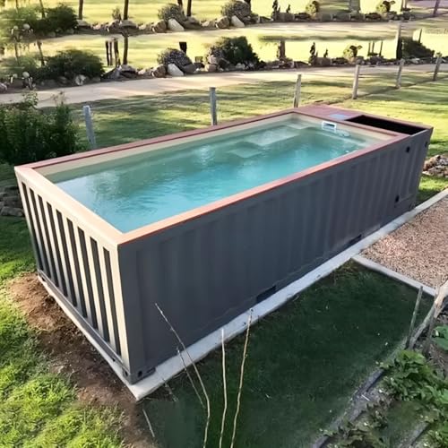 Contenedor de envío personalizado para piscina, diseños flexibles, espacios reducidos, piezas premontadas de fábrica, montaje rápido en el sitio, uso residencial comercial
