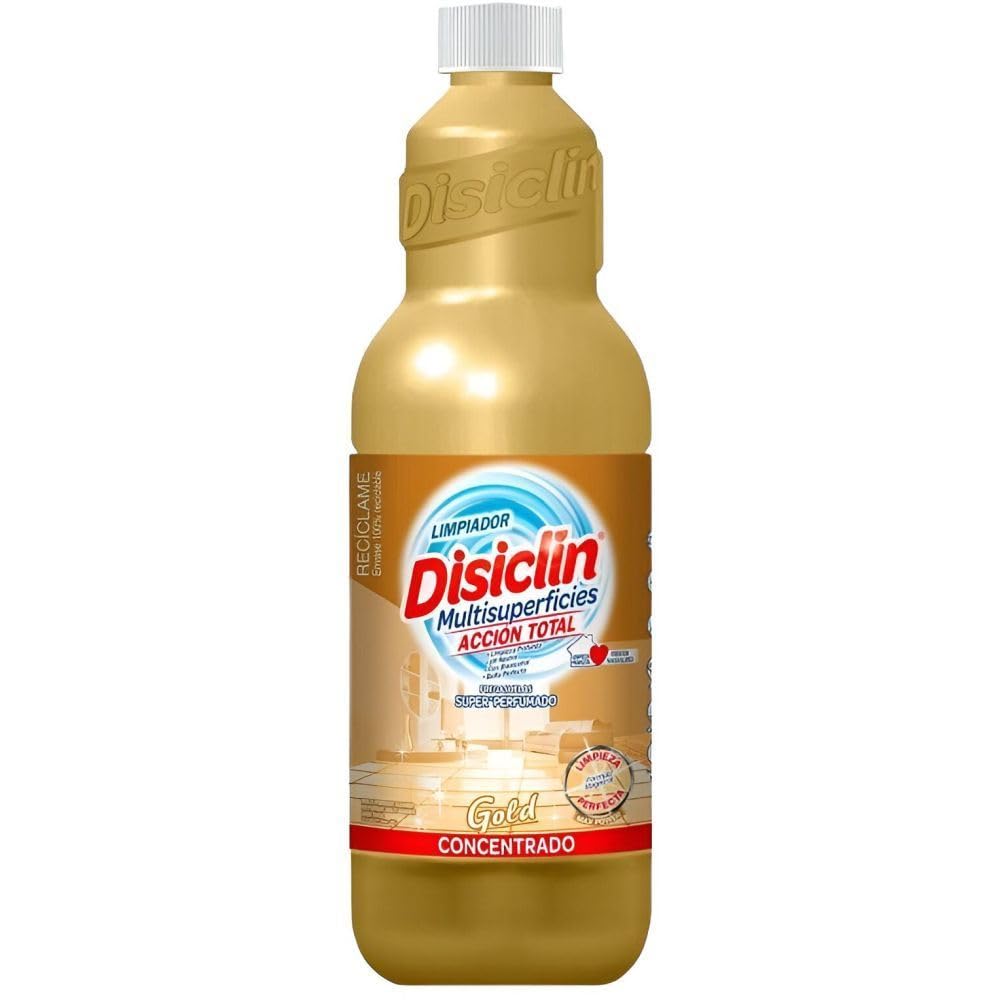 Disclin Gold Fregasuelos Pack 12 unidades 1 Litro Aroma GOLD Rasmacor