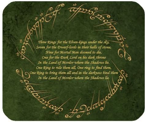 Lord Of Rings Customized Standard Rectangle Mouse Pad Mouse Mat