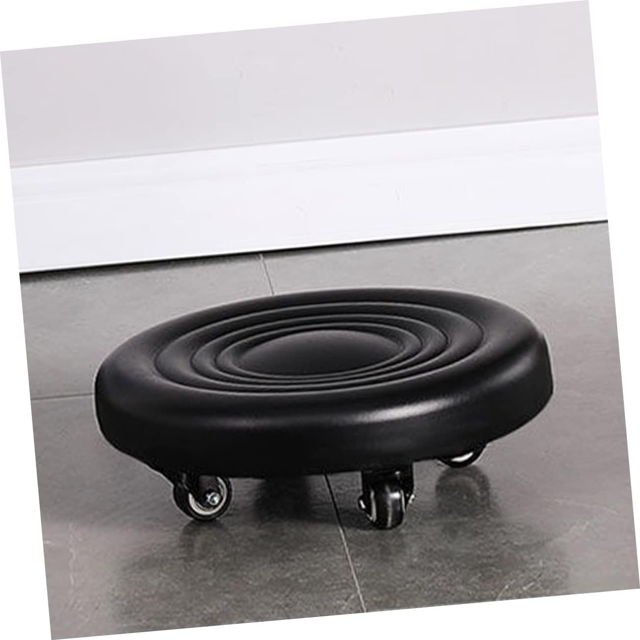 Rolling Foot Stool Wheels Compact and Sturdy Design for Office Use Ergonomic Footrest to Alleviate Foot and Back Pain Lightweight Pu Material for Under Desk Support