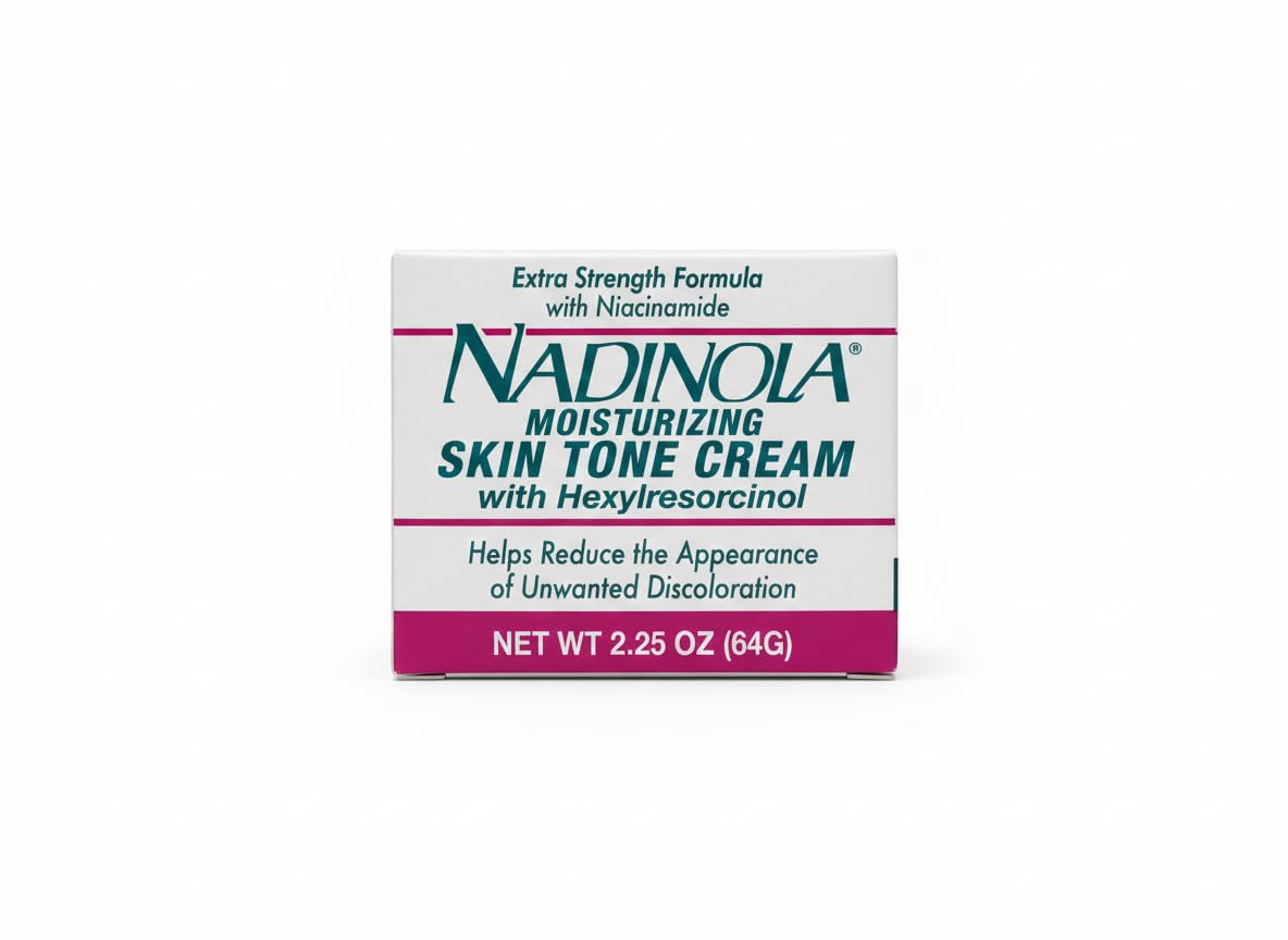 Nadinola Moisturizing Skin Tone Cream with Niacinamide and Hexylresorcinol 2.25 Oz