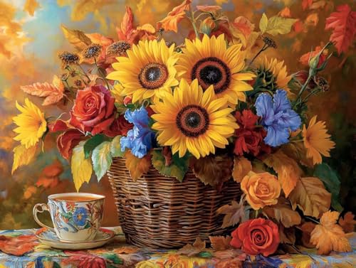 Pintura por números adultos con pigmento acrílico opaco y pinceles de precisión sobre lienzo