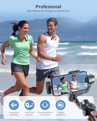 WARM BOX Micrófono de Solapa Inalámbrico para iPhone, iPad, Teléfono Android, 2-Pack Mini Micrófono con Reducción de Ruido, Emparejamiento Automático y Mute & Reverb para Vlogging, Grabación de Vídeo - imagen 2