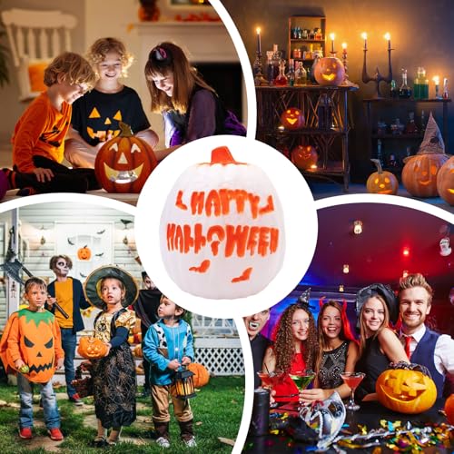 Lanterne Halloween LED avec son et lumière décorative pour table et jardin - 4