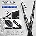 TRDTRD Telescopic Fishing Rod and Reel Combo-IM6 Carbon Fiber Collapsible Rod with Spinning Reel -CNC Spool, Waterproof - All-in-One Starter Kit with Tackle Box, Lures & Bag for Freshwater/Saltwater