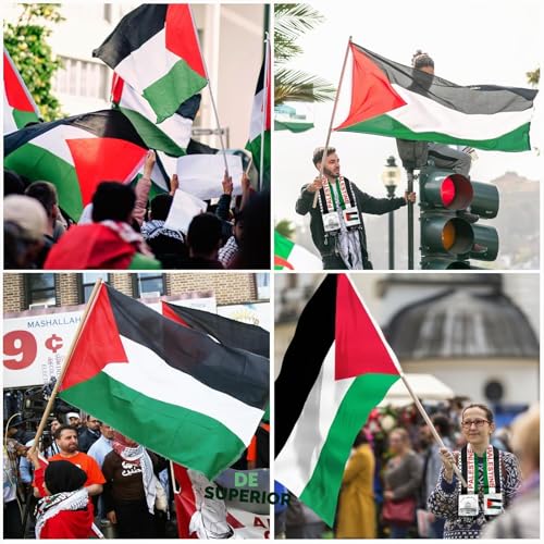 Miniatura 7 de Bandera De Palestina 150 X 90 Cm,Bufanda Bandera Palestina 135 X 14 Cm,Banderas Resistentes A La Intemperie Para Exteriores,Bufanda Para Hombres Y Mujeres