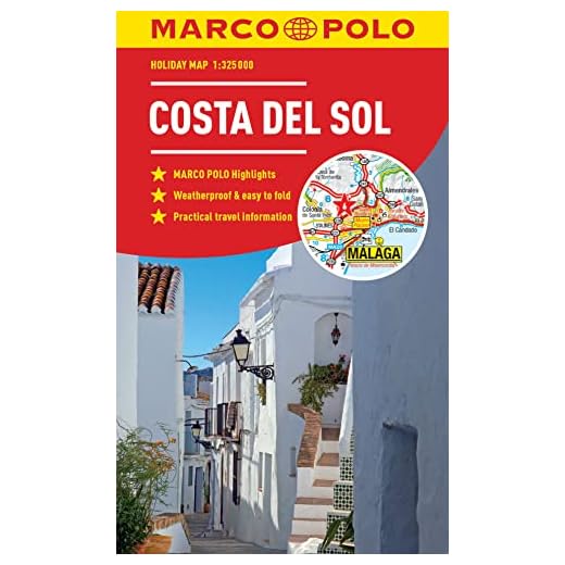 Costa Del Sol Marco Polo Holiday Map - pocket size, easy fold Costa del Sol map