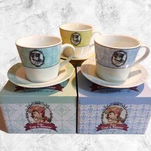 Amazon.co.jp: 不二家 ペコちゃん カップ&ソーサーセット : ホーム