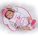 Binxing Toys 20 Pulgadas 50cm muñecas Bebes para niñas Reborn niña Cuerpo Entero Silicona Realista de niño y niña a Prueba de Agua(niña)