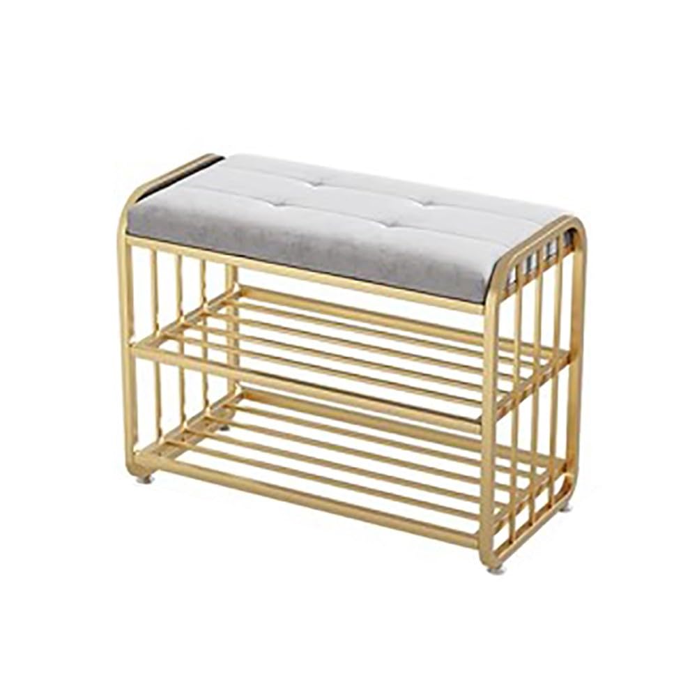 Banc de rangement chaussures style industriel pour l'entrée et salon