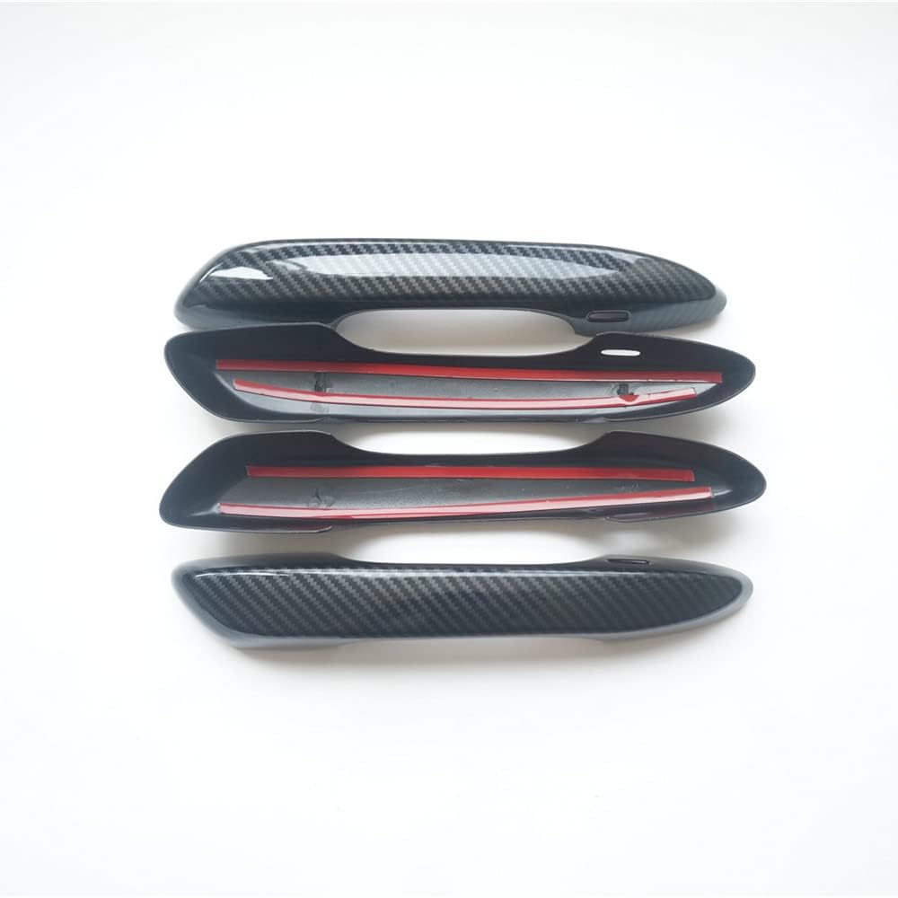 Carbon Fiber Style Sport Exterior Door Handle Cover Trim for Lexus ES 350 300h UX 200 250h 2019-2025 (Carbon Fiber Color)