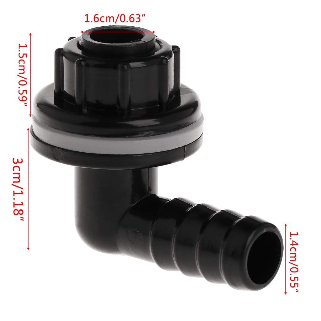 Connecteur de réservoir en Plastique Joints de Drainage de l'eau étanches Accessoires d'aquarium Pièces de Rechange pour tuyaux pour Animaux de Compagnie