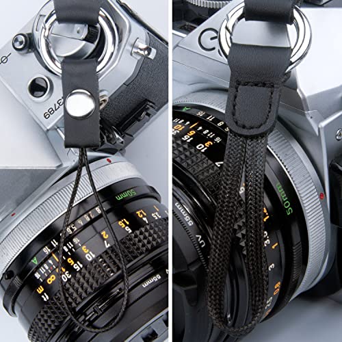 Pibiettn Camera Strap, Phone Strap, 120Cm Quick Release Climbing Rope Camera Shoulder Neck Strap For Smartphone Dslr Slr Mirrorless Cameras (Black) #TOP7