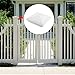 Antrader Vinyl Fence Post Caps,Pyramid White PVC Vinyl Post Top Caps,5