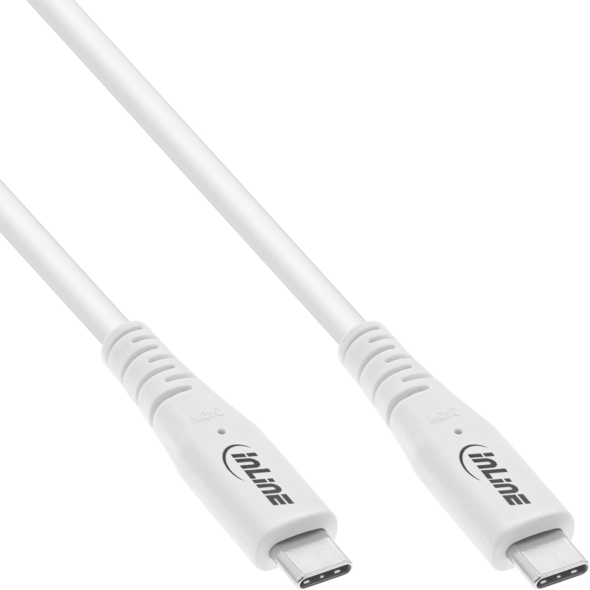 InLine USB4 Cable, 240W USB-C to USB-C Charging Cable, PD 3.1, 40 Gb/s, 8K@60Hz, Thunderbolt 3, for Screens Hard Drives