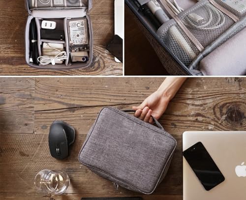Estuche de almacenamiento accesorio, bolsa para teléfono, banco de energía USB, disco duro portátil, bolsa para cables de datos miniatura 7