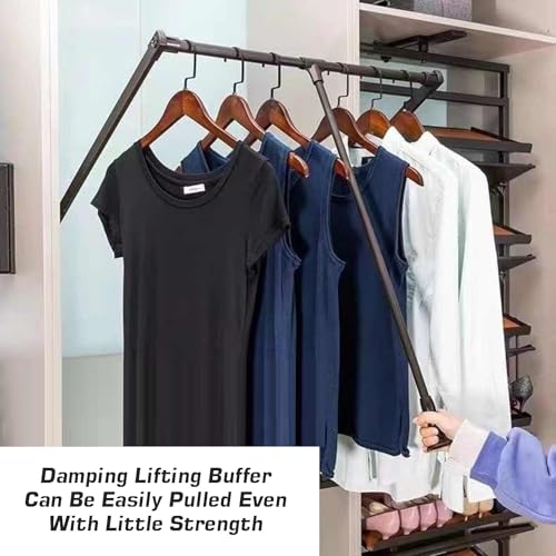 Tringle à vêtements réglable pour réparer un placard affaissé