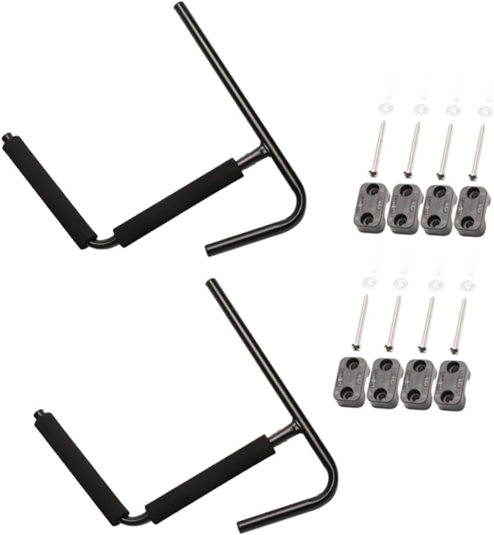 2pcs Heavy Duty Kayak Storage Mount Hanger for Kayaks Surfboards Hooks for Garage and Indoor Use Scratch-Resistant Design