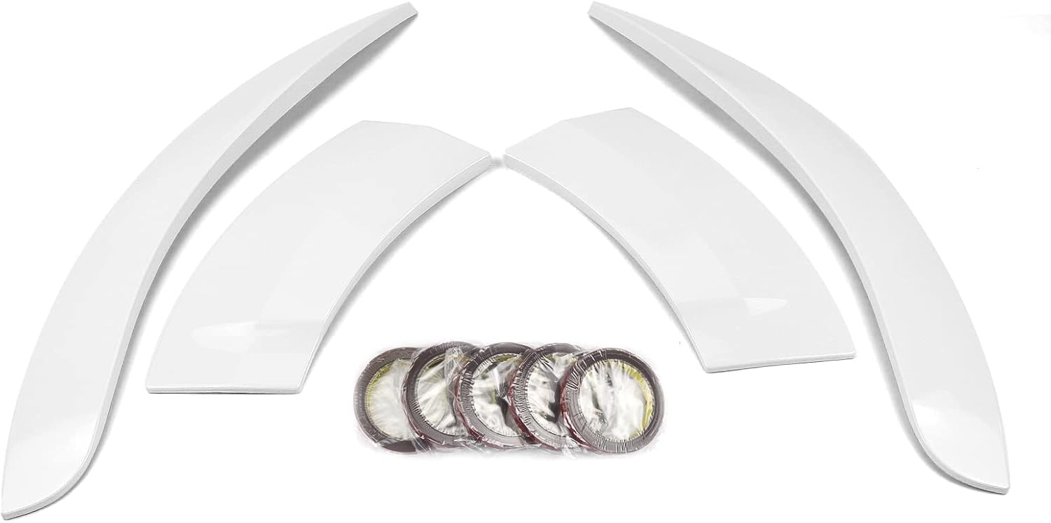 Car Wheel Fender Flare For Toyota Camry LE SE XSE XLE 2018-2024 YOFER Style White Wheel Fender Eyebrow Trim