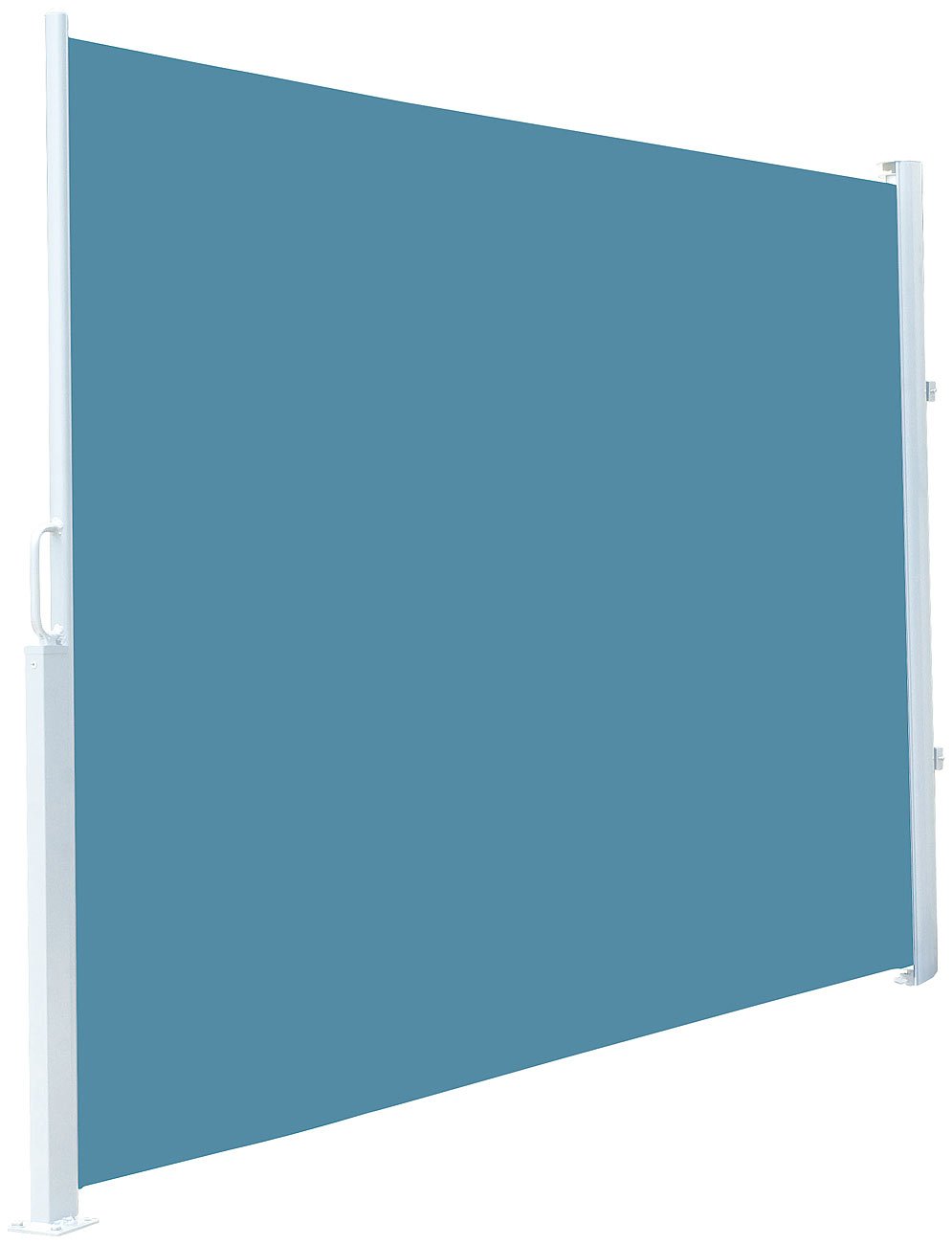 Royal Gardineer Sichtschutz Balkon: Seitenmarkise 180 x 300 cm, für Garten, Balkon und Terrasse, Saphir (Sichtschutz Garten ausziehbar, Markise Terrassen, Pool)