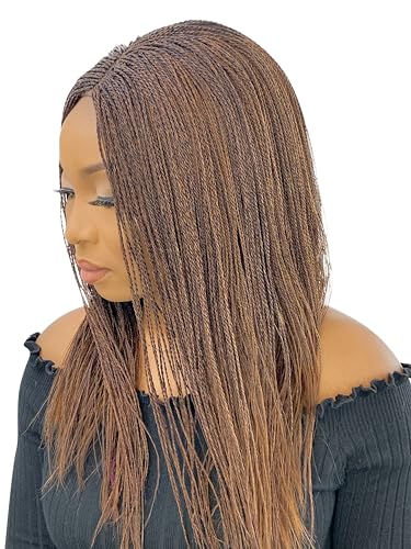 JBG SERVICES Twisted Wigs, 18-Inch Micro Million Twist Braided Wig