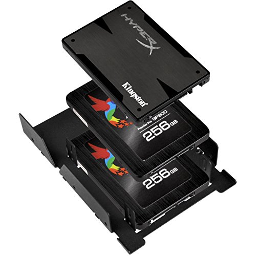 Convertisseur de Baie 3,5 vers 3 x 2,5 SilverStone SDP08B-E Noir - 5