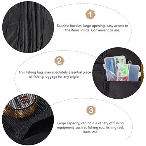 Bolsa de pesca portátil para uso ao ar livre da Besportble, bolsa de armazenamento para equipamentos