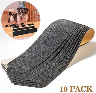Aaskuu 10 Pack Non-Slip Stair Treads, Outdoor Non Skid Step Tape, PET Black
