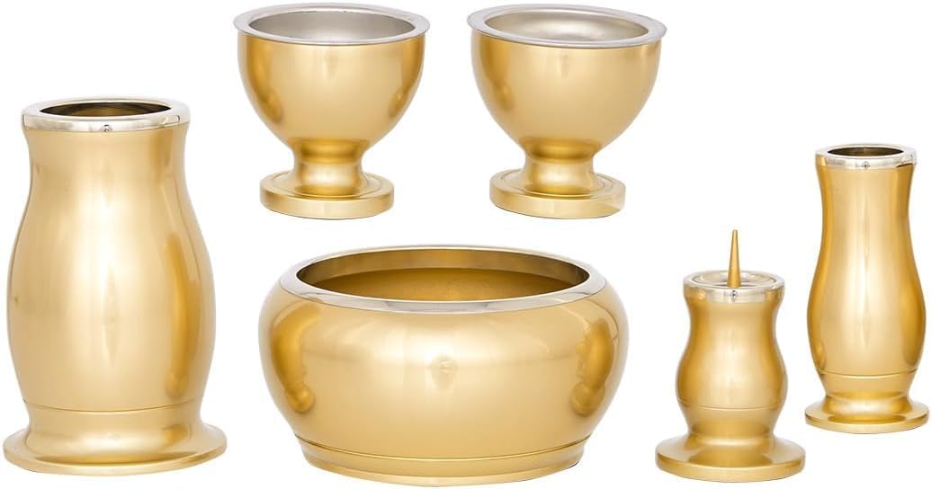 イタリア製 三面鏡 卓上ミラー アイボリー ゴールド テーブルミラー