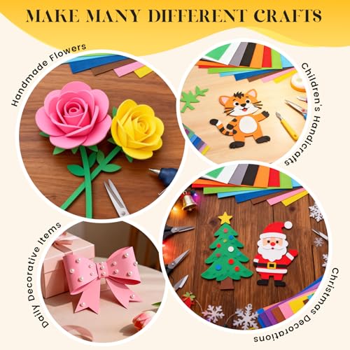 Image of MEARCOOH Foam Sheets Crafts 8.5''x5.5'' Inch for Crafts Project Scrapbooking DIY Cosplay Multicolor 12PCS