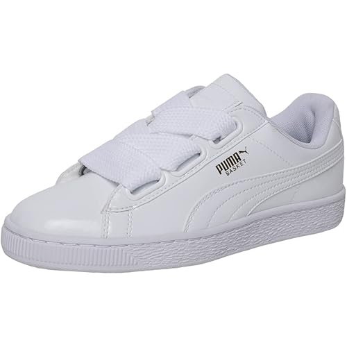 PUMA Women Basket Heart Patent Low-Top Sneakers