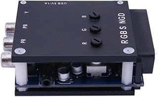 Kznifmk Convertidor Transcodificador de Componentes RGBS SCART A YPBPR Consola de Juegos Retro, Componente RGBS A Diferencia de Color