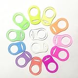 Fácil de colocar. Wenfeier Anillo de Silicona Adaptador para Mam NUK Chupete Bebé (Transparente)