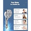 BOWGER Filtered Shower Head and 2-Pack Shower Filter Replacement