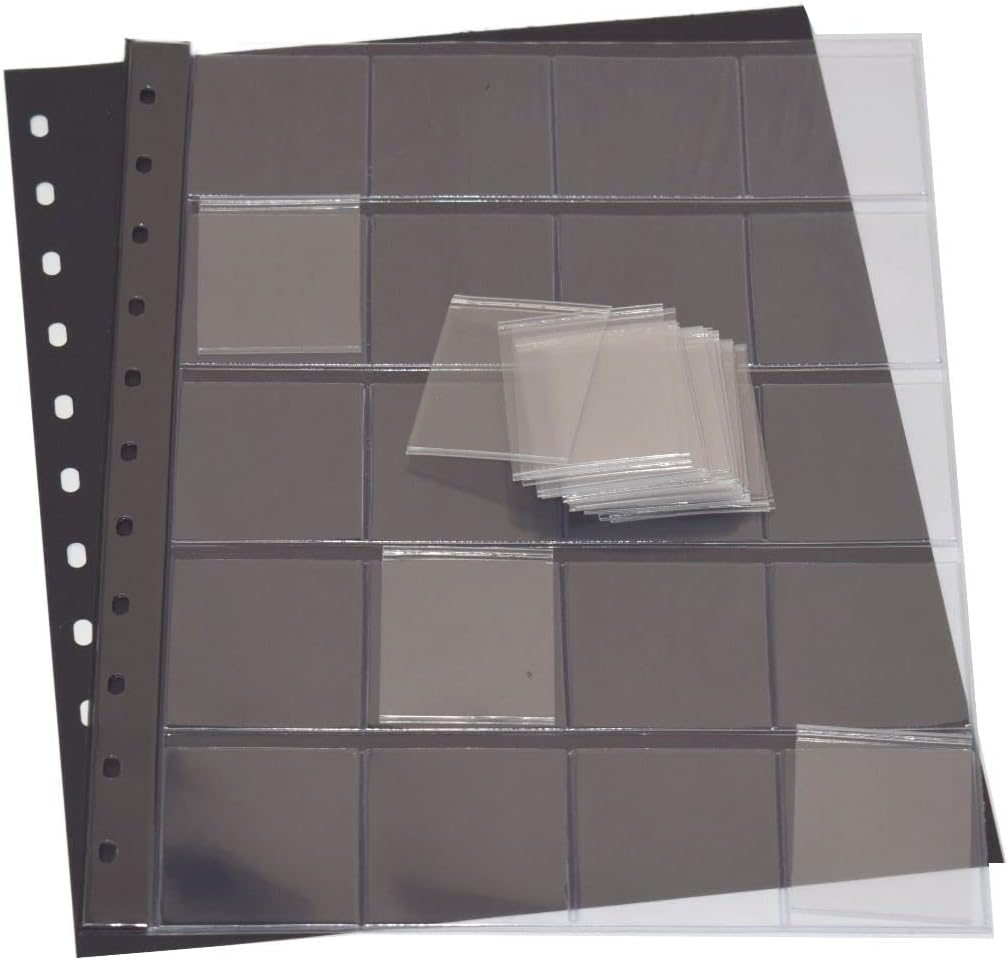 SAFE 820 Coin Sheet for Coin Combi | For 20 coins up to diameter 38 mm | Incl. 20 coin trays and black intermediate sheet