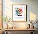 Inspirational Watercolor Microscope with Motivational Quote Illustration Art Print for Biology Classroom Display, Microbiology Lab Inspiration, Chemistry Office Home Study Science Dorm Wall Art, Young Scientist Microbiologist Teacher Chemist Doctor Nurse Graduation Gifts - 8x10 Unframed Print