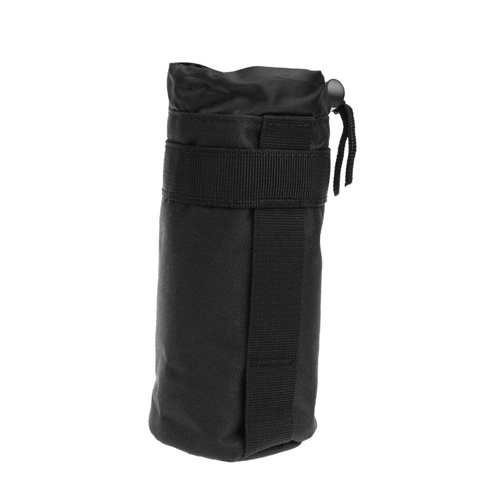 Outdoor Tactical Military Molle Water Bottle Bag Kettle Pouch Holder Black-image-35