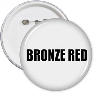 DIYthinker Regalo Botón de bronce Color Rojo Negro Nombre pernos redondos Placa Ropa decoración 5pcs Multicolor SG
