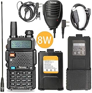 Ham Radio Walkie Talkie UV-5R Pro 8-Watt Dual Band Two Way Radio