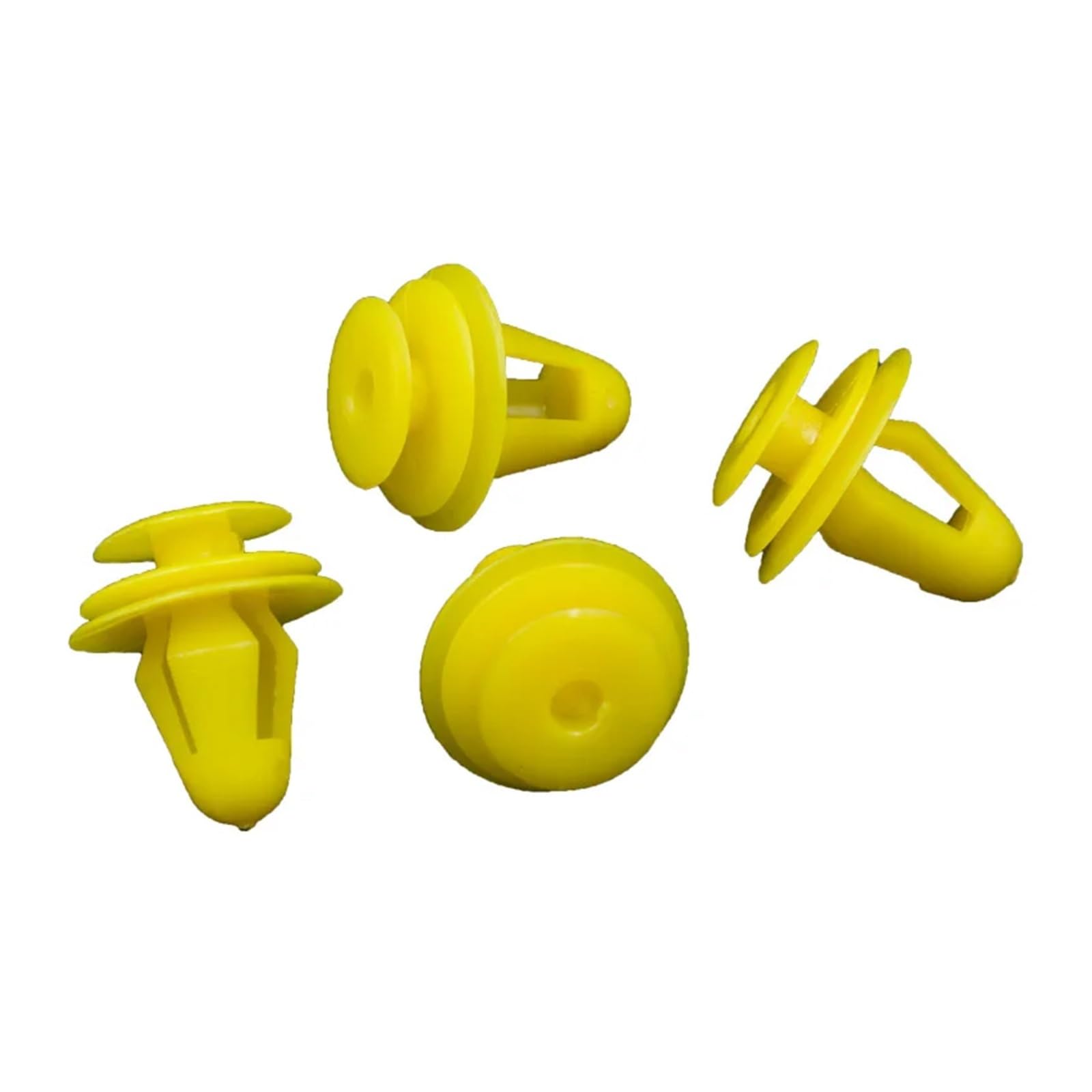 KXFVYNE 50PCS Auto Door Panel Clips Fixing Fastener 9mm Hole Car Interior Trim Card Clip Rivet(Yellow 50PCS)