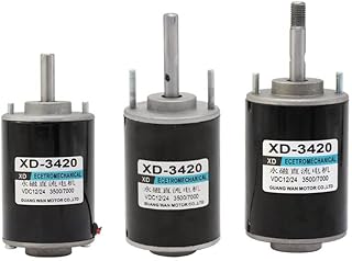 Davitu DC Motor - Long-axis 12V permanent magnet DC motor 24V high-speed motor 30W micro motor DC speed motor - (Speed(RPM): Motor, Voltage(V): 24V 6000RPM)