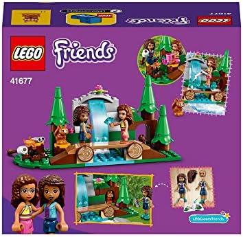 LEGO Friends 41677 Leśny wodospad; w komplecie figurka wiewiórki; idealny prezent dla dzieci lubiących przyrodnicze prezenty (93 elementy)