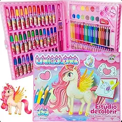 Maleta de pintura 150 peças infantil para crianças