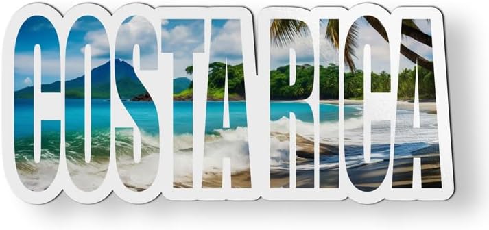 Costa Rica Magnet for Car Fridge Locker Metal Door - 4.5"